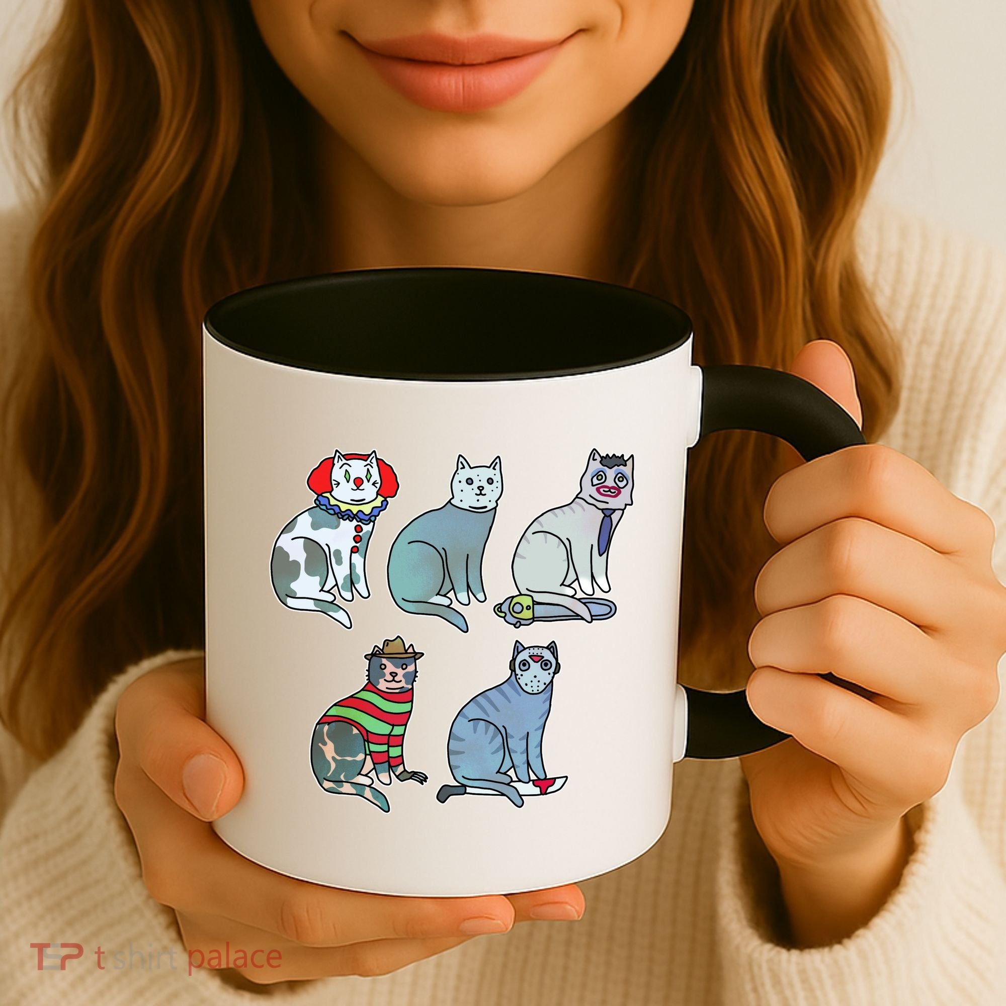 Horror Movie Cats Coffee Mug