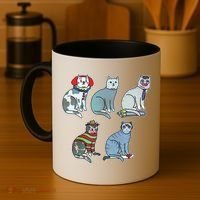 Horror Movie Cats Coffee Mug thumb 4