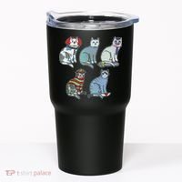 Horror Movie Cats Tumbler thumb 0