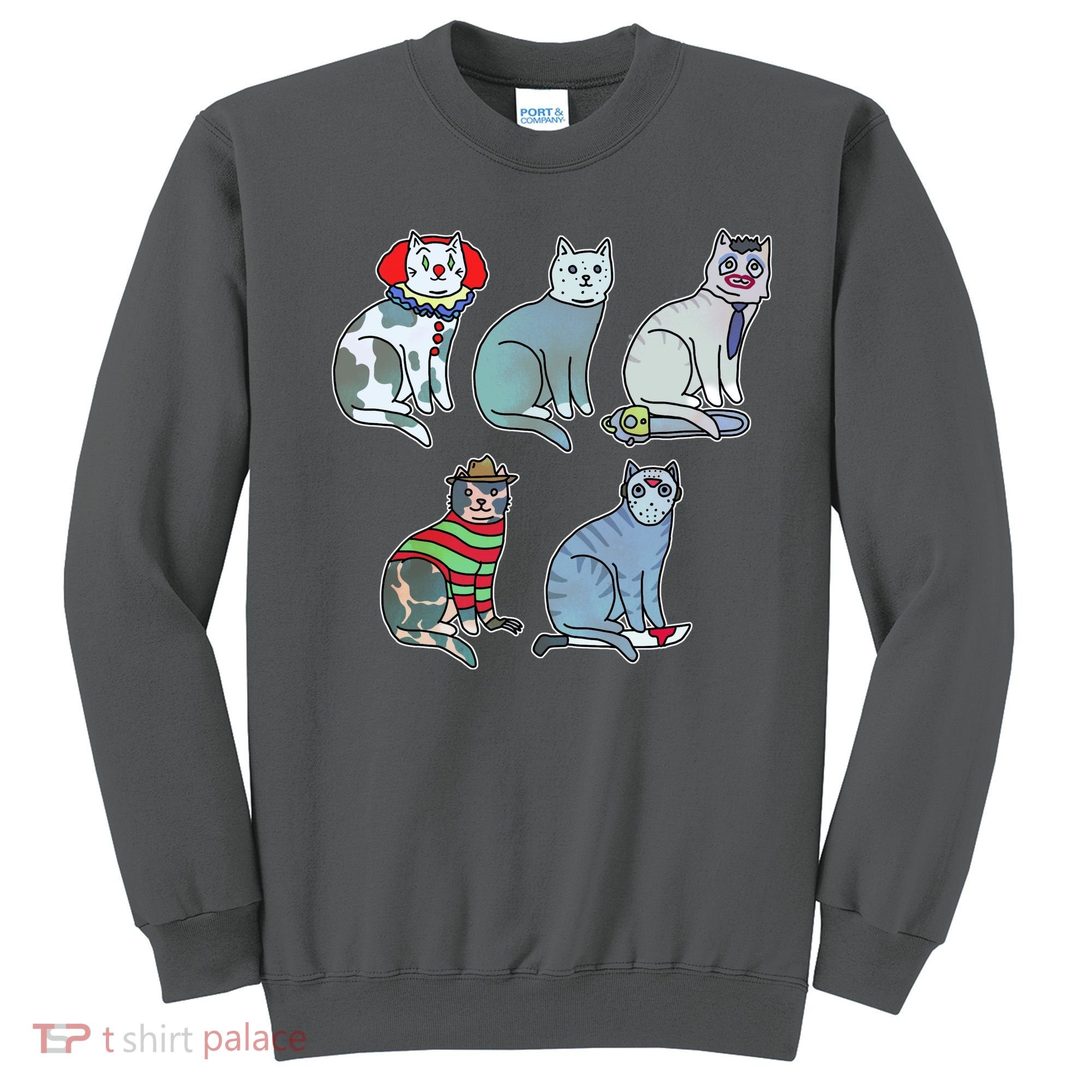 Horror Movie Cats Sweatshirt
