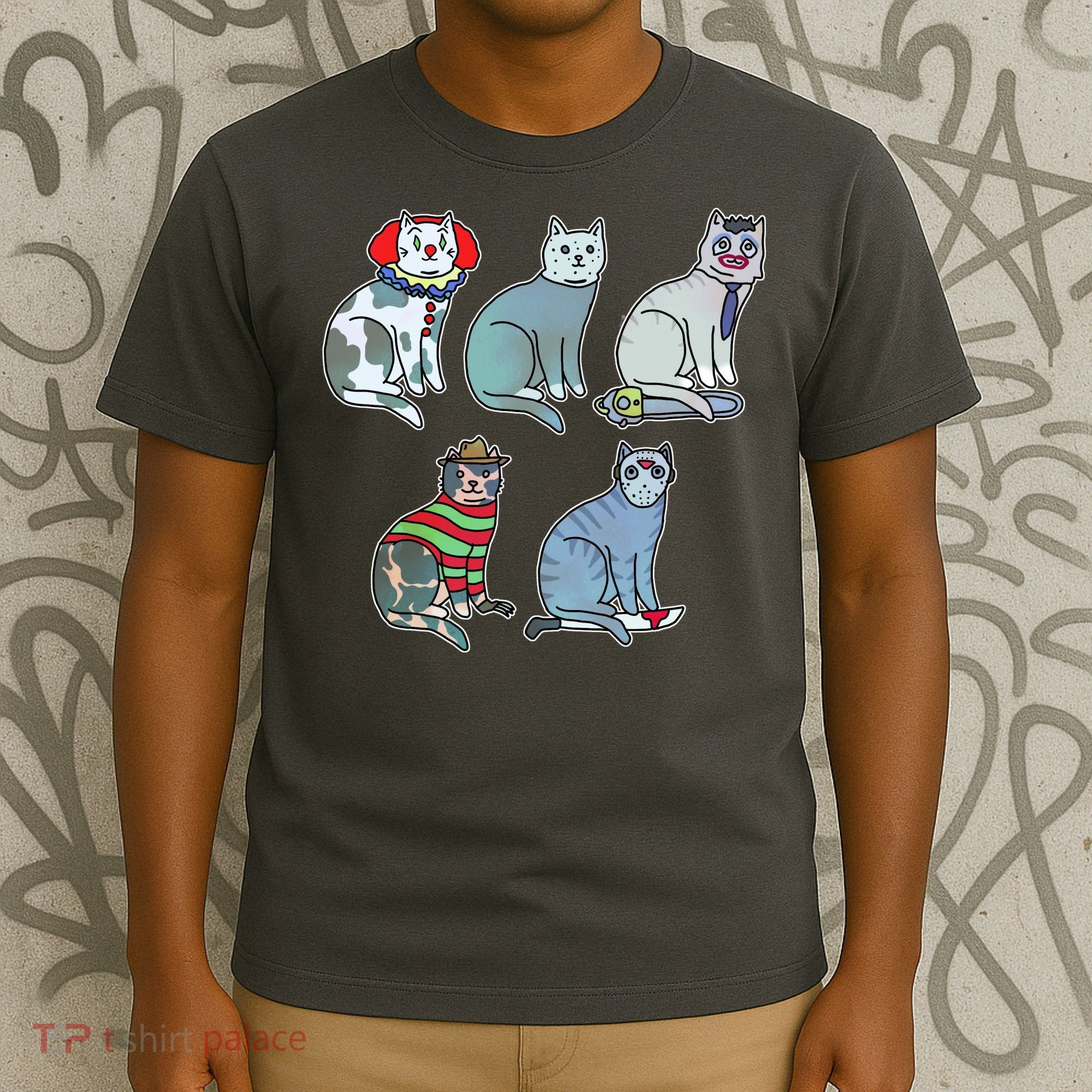 Horror Movie Cats T-Shirt