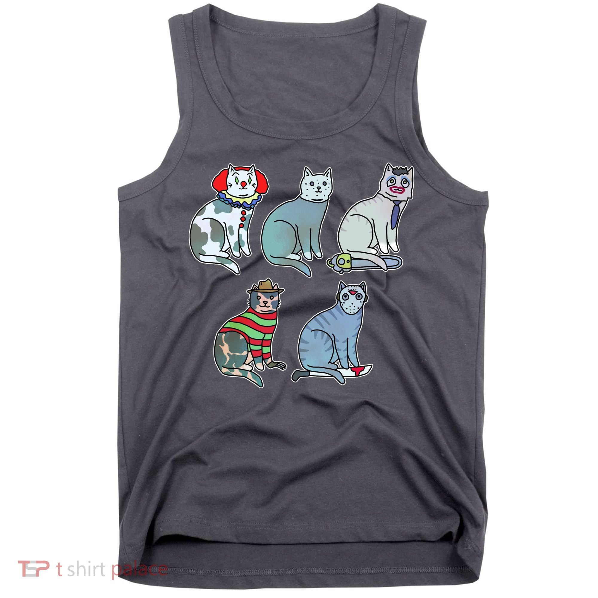 Horror Movie Cats Tank Top