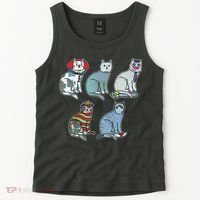 Horror Movie Cats Tank Top thumb 2