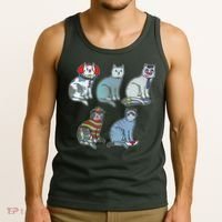 Horror Movie Cats Tank Top thumb 3