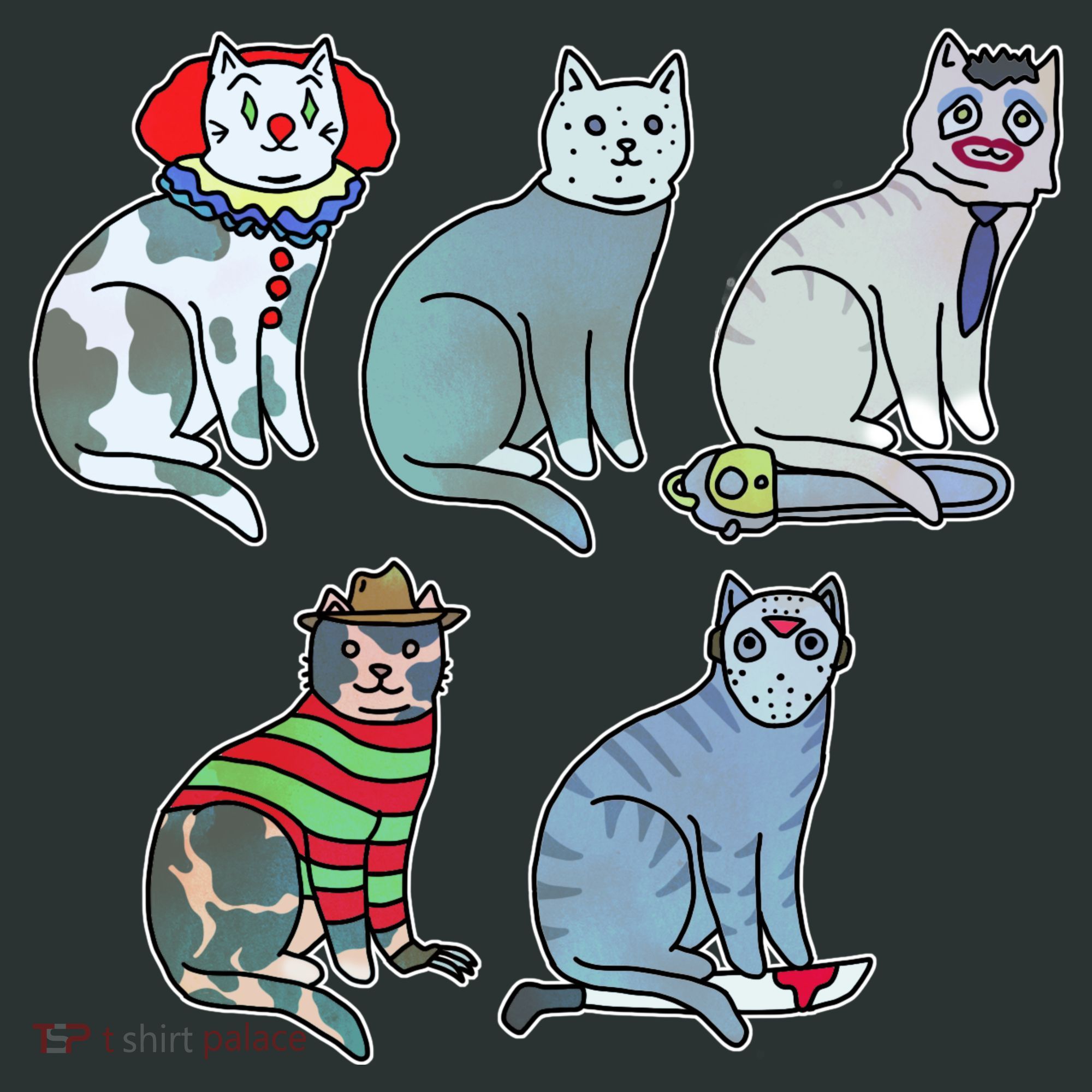 Horror Movie Cats Tank Top