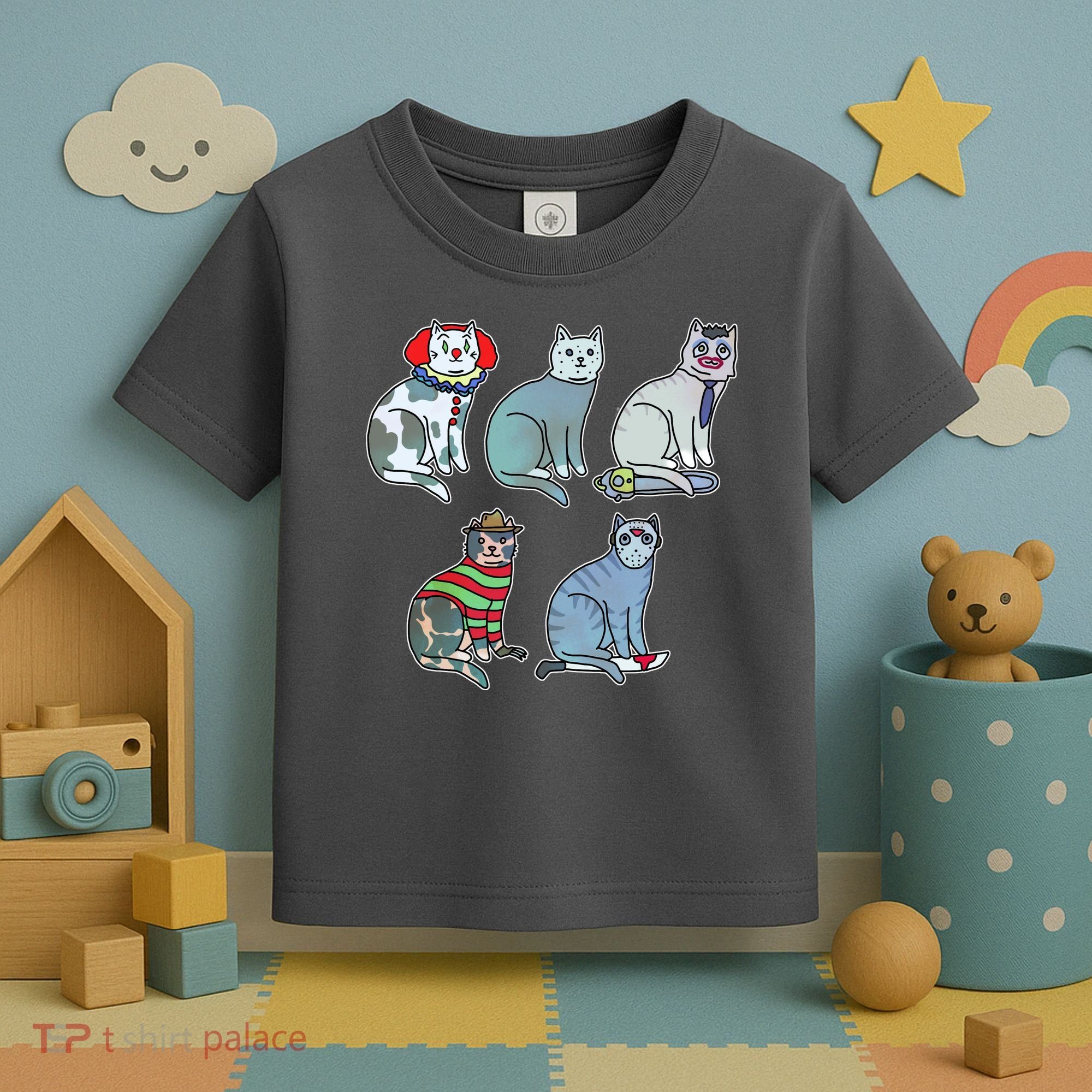 Horror Movie Cats Toddler T-Shirt