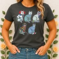 Horror Movie Cats Women's T-Shirt thumb 2