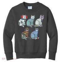 Horror Movie Cats Kids Sweatshirt thumb 0