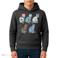 Horror Movie Cats Kids Hoodie thumb 4