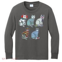 Horror Movie Cats Kids Long Sleeve Shirt thumb 0