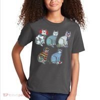 Horror Movie Cats Kids T-Shirt thumb 2