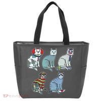 Horror Movie Cats Tote Bag thumb 0