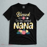 Happy MotherS Day Blessed To Be Called Nana Flower Women T-Shirt thumb 5
