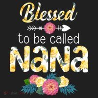 Happy MotherS Day Blessed To Be Called Nana Flower Women Beanie thumb 2