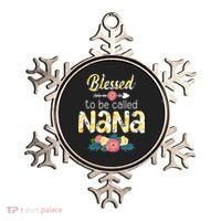 Happy MotherS Day Blessed To Be Called Nana Flower Women Ornament thumb 0