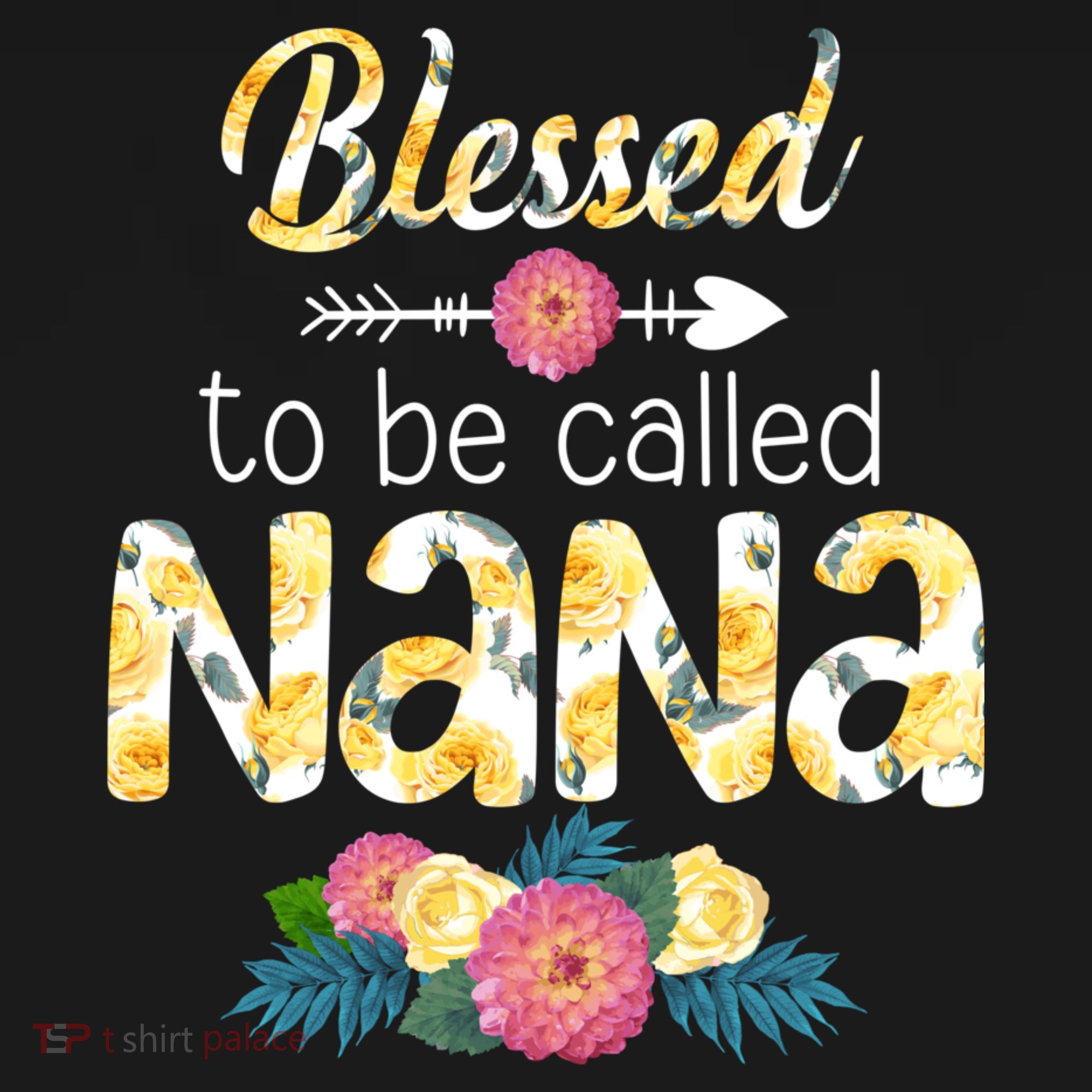 Happy MotherS Day Blessed To Be Called Nana Flower Women Women's Tank Top