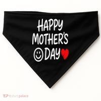 Happy Mothers Day For Baby Saying For Mom USA-Made Doggie Bandana thumb 0