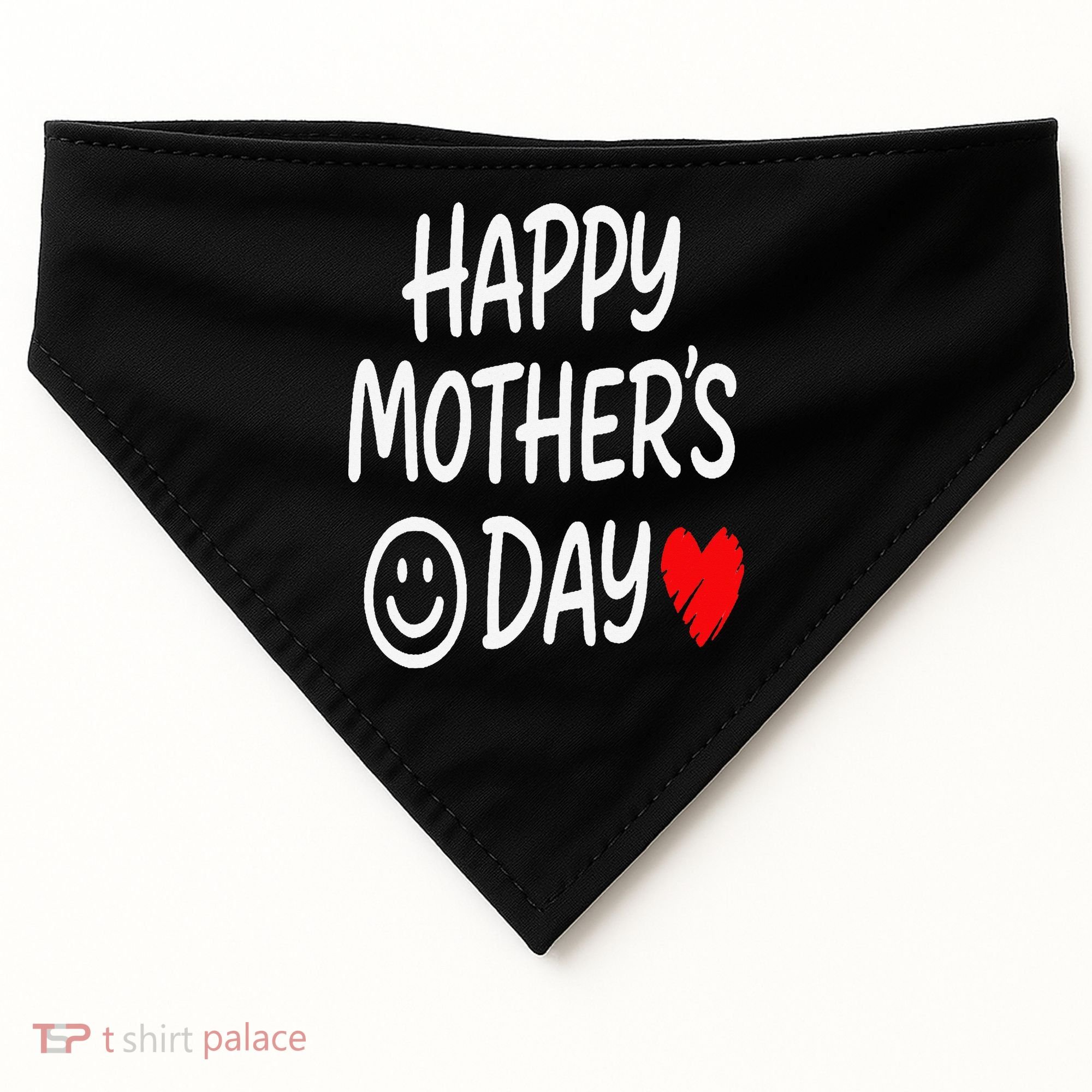 Happy Mothers Day For Baby Saying For Mom USA-Made Doggie Bandana