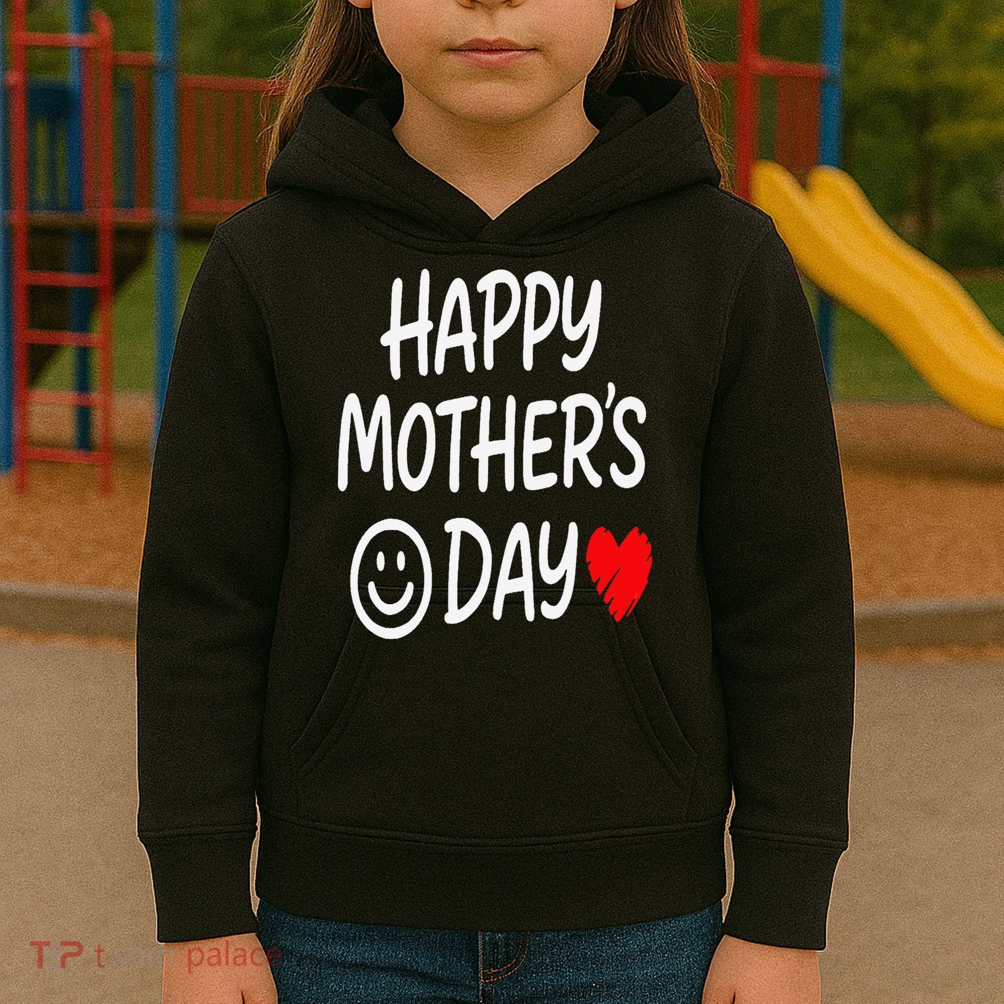 Happy Mothers Day For Baby Saying For Mom Kids Hoodie