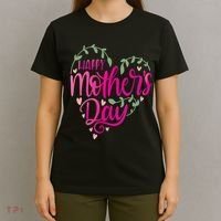 Happy Mother's Day Heart Flower T-Shirt thumb 4