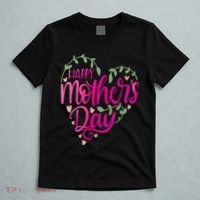 Happy Mother's Day Heart Flower T-Shirt thumb 5