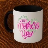 Happy Mother's Day Heart Flower Coffee Mug thumb 2