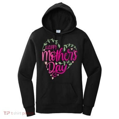 Happy Mother's Day Heart Flower Women's Hoodie