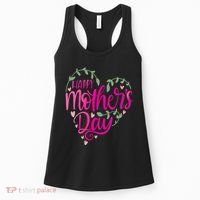 Happy Mother's Day Heart Flower Women's Tank Top thumb 0