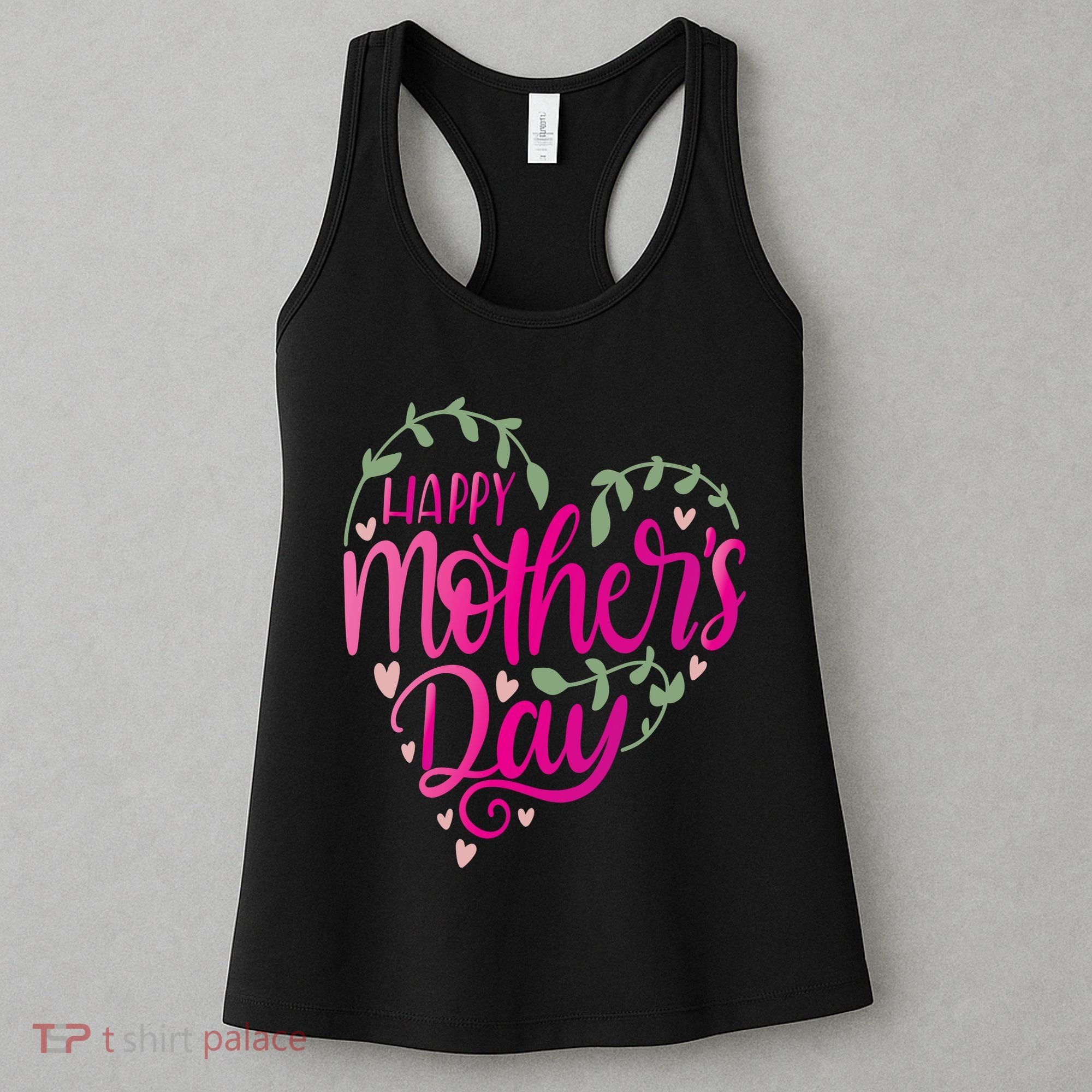 Happy Mother's Day Heart Flower Women's Tank Top