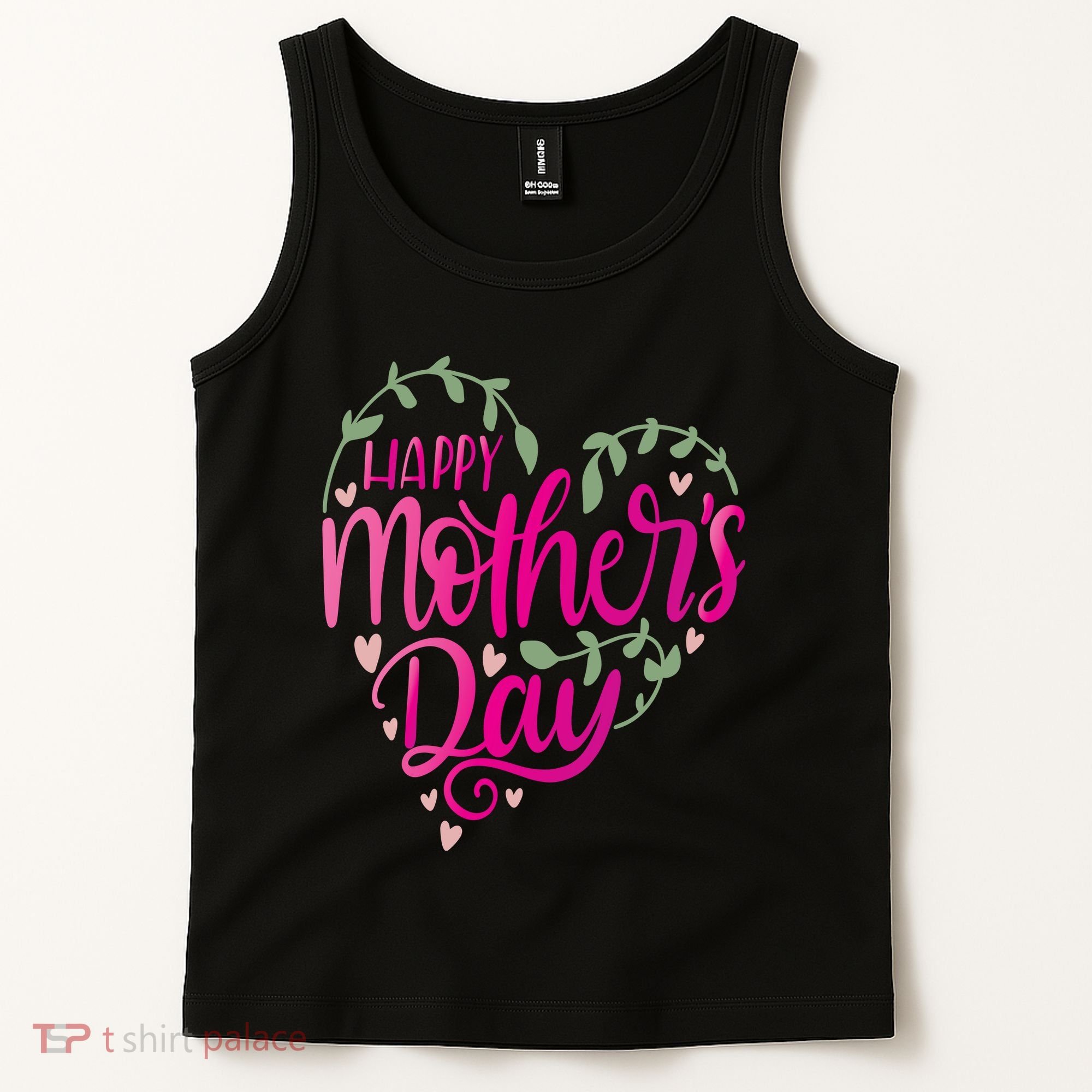 Happy Mother's Day Heart Flower Tank Top