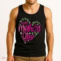 Happy Mother's Day Heart Flower Tank Top thumb 3