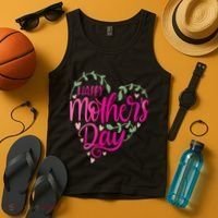 Happy Mother's Day Heart Flower Tank Top thumb 4