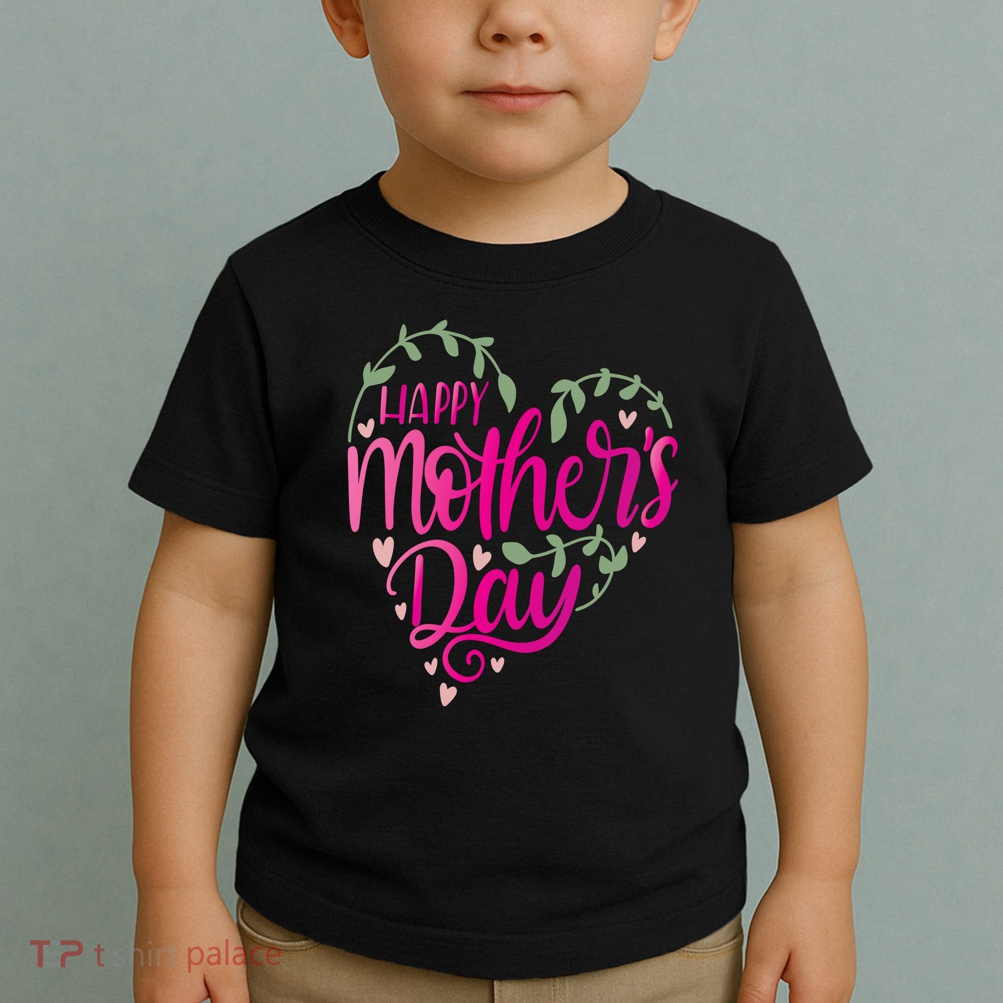 Happy Mother's Day Heart Flower Toddler T-Shirt