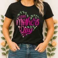 Happy Mother's Day Heart Flower Women's T-Shirt thumb 2
