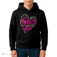 Happy Mother's Day Heart Flower Kids Hoodie thumb 4