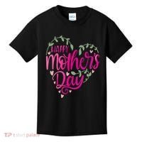 Happy Mother's Day Heart Flower Kids T-Shirt thumb 0