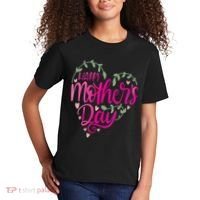 Happy Mother's Day Heart Flower Kids T-Shirt thumb 2