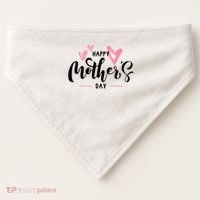 Happy Mothers Day Cute USA-Made Doggie Bandana thumb 0