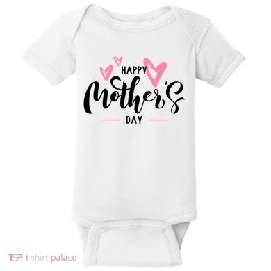 Happy Mothers Day Cute Baby Bodysuit