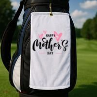 Happy Mothers Day Cute Golf Towel thumb 2