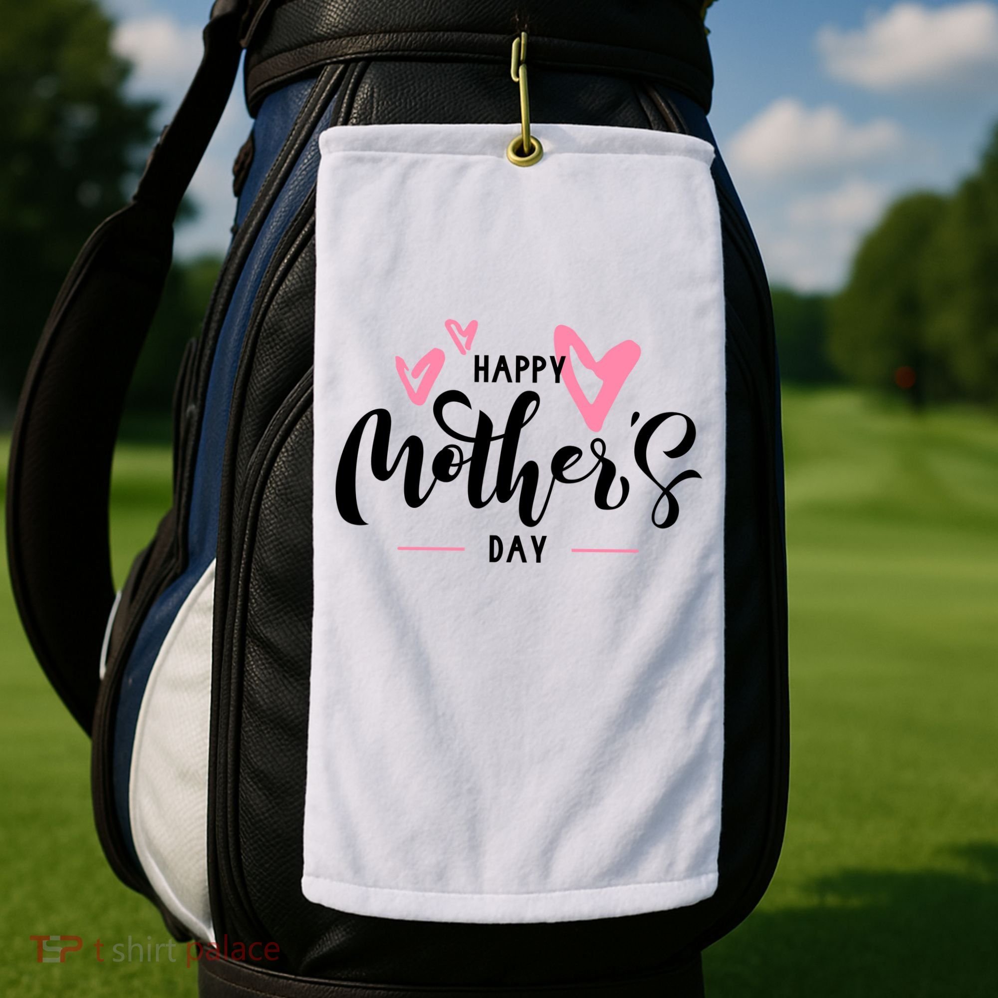 Happy Mothers Day Cute Golf Towel
