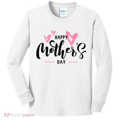 Happy Mothers Day Cute Kids Long Sleeve Shirt