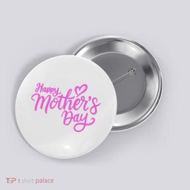 Happy Mothers Day Heart Cute Gift Button