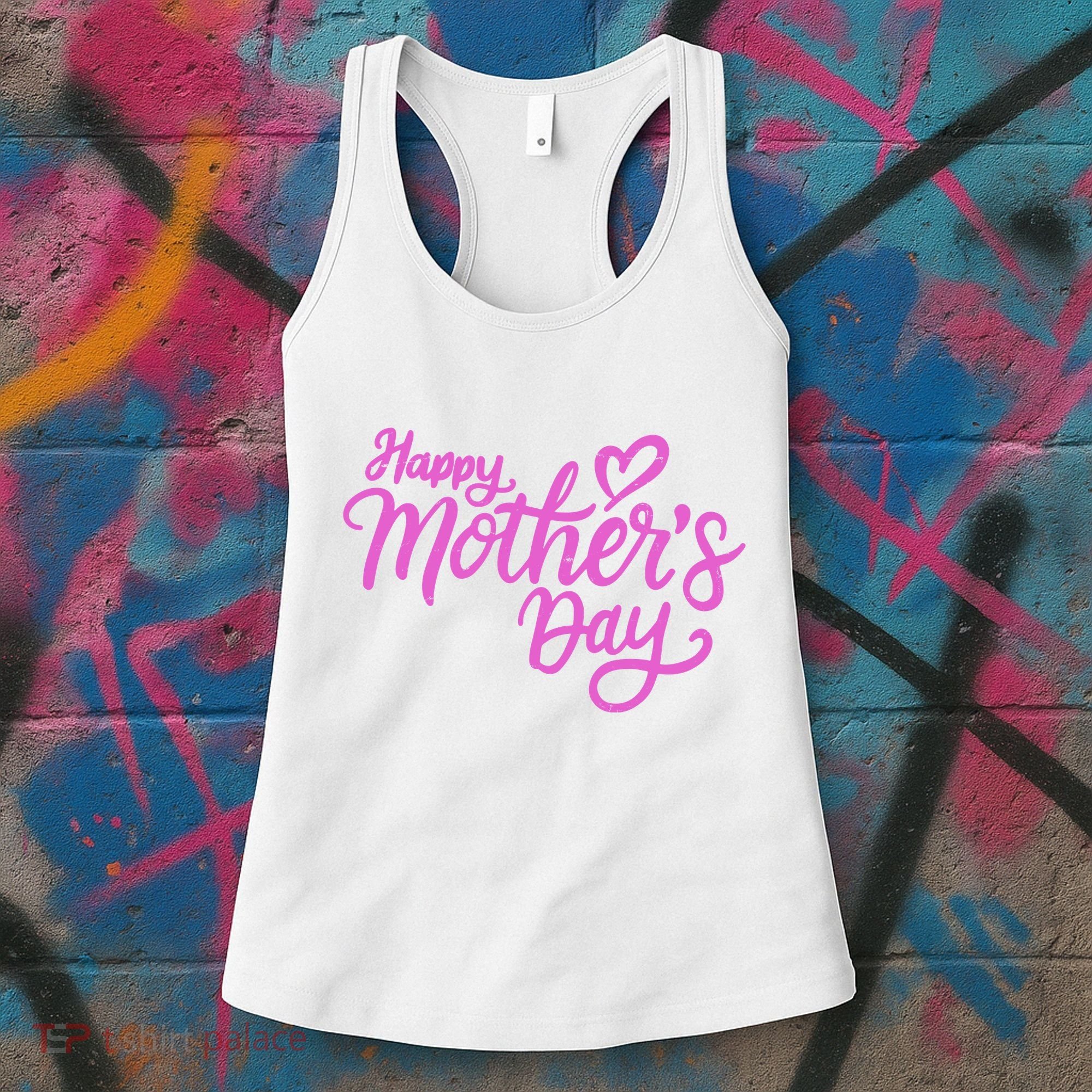 Happy Mothers Day Heart Cute Gift Women's Tank Top