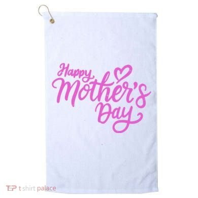 Happy Mothers Day Heart Cute Gift Golf Towel