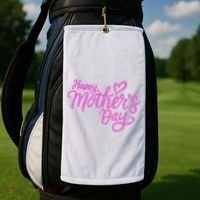 Happy Mothers Day Heart Cute Gift Golf Towel thumb 2