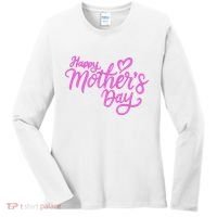 Happy Mothers Day Heart Cute Gift Women's Long Sleeve Shirt thumb 0