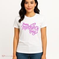 Happy Mothers Day Heart Cute Gift Women's T-Shirt thumb 4