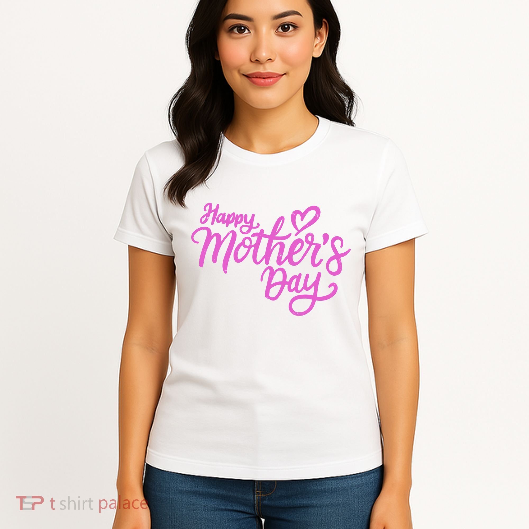 Happy Mothers Day Heart Cute Gift Women's T-Shirt