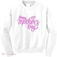 Happy Mothers Day Heart Cute Gift Kids Sweatshirt thumb 0